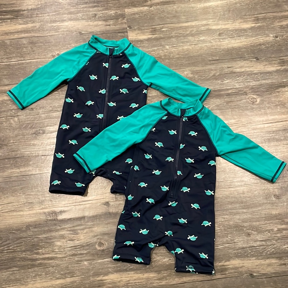 👶🏻👶🏻Janie and Jack one piece bathing suits for twins 👶🏻👶🏻